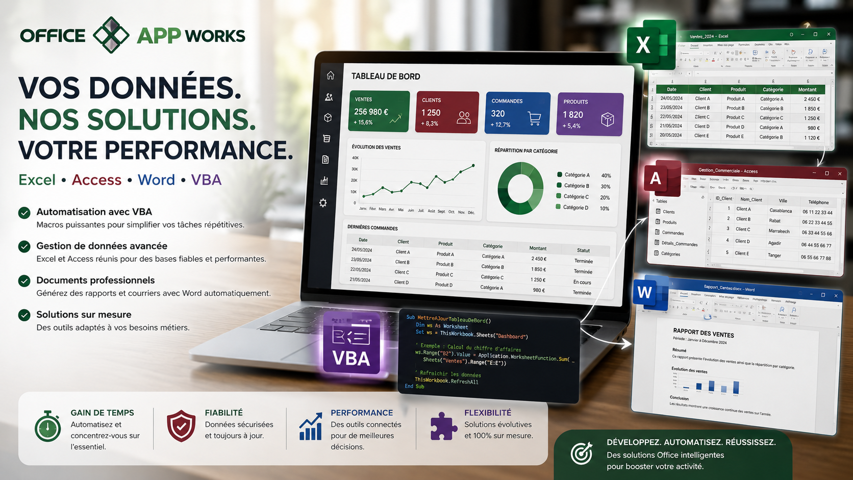 Solutions Office Excel Access Word VBA
